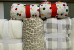 Leopard throw with design & name