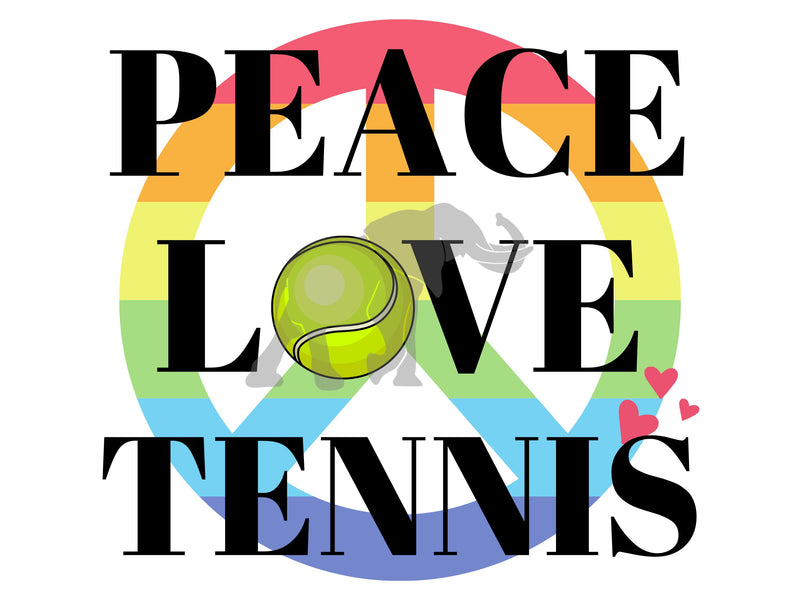 Peace, Love, Tennis PNG