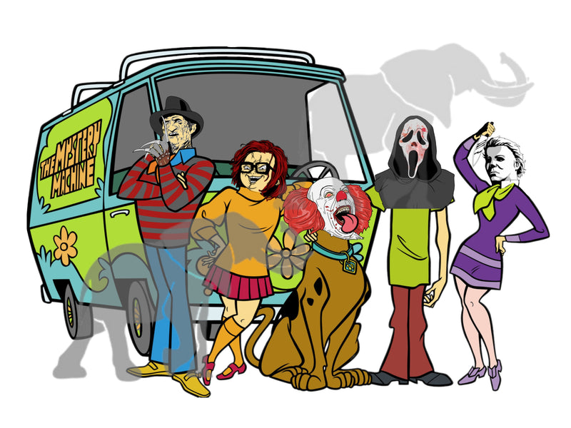 Scooby Doo Gang Halloween PNG