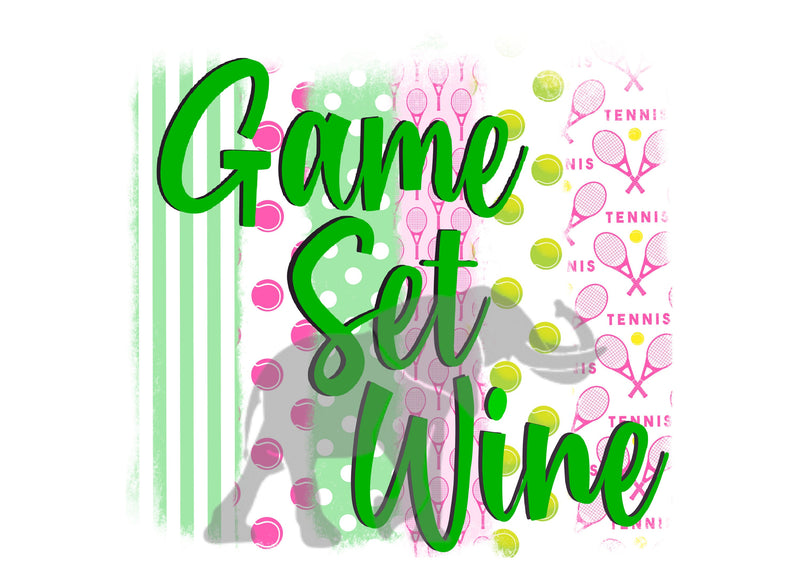 Game, Set, Wine PNG