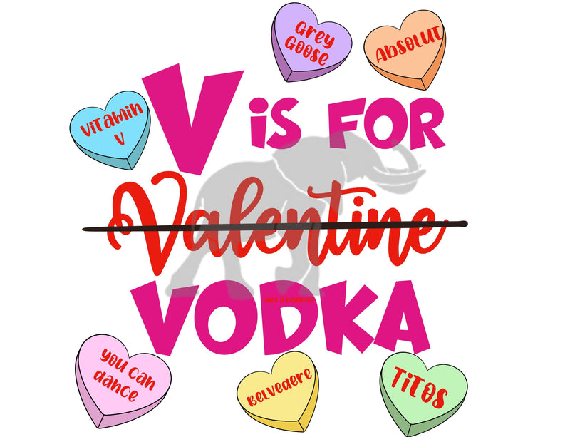 V is for Vodka PNG