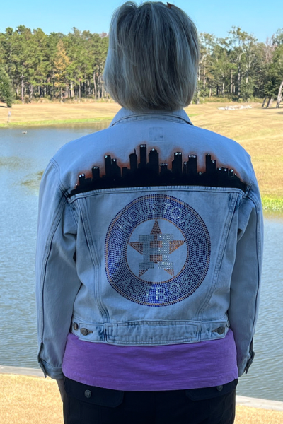 Houston Baseball jean jacket – and then some