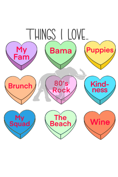 Things I love (personalize)